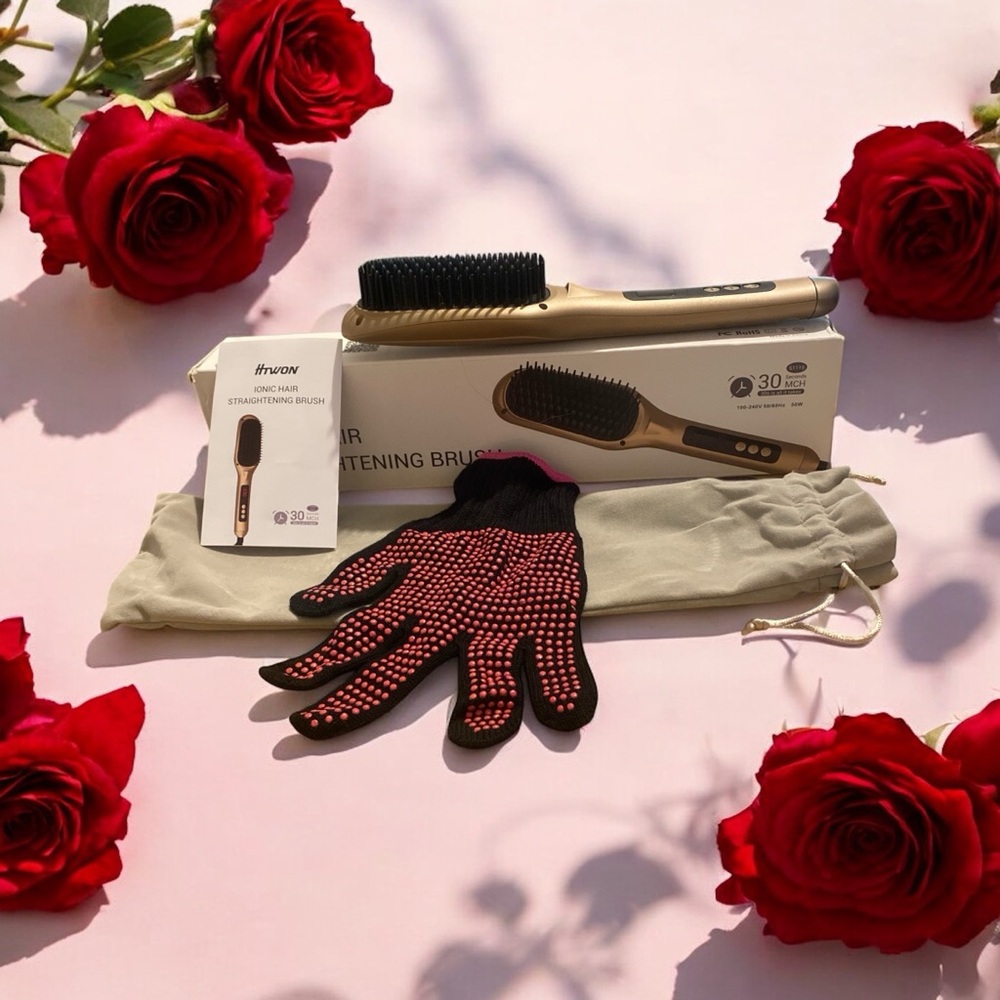 Htwon Ionic Hair Straightener Brush